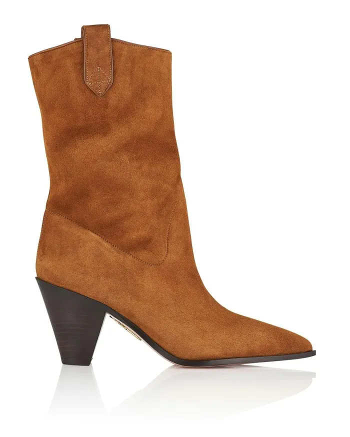 Boogie Cowboy Bootie 70 Brown Women Aquazzura Booties Boogie Cowboy Bootie 70 Brown Women Aquazzura Booties