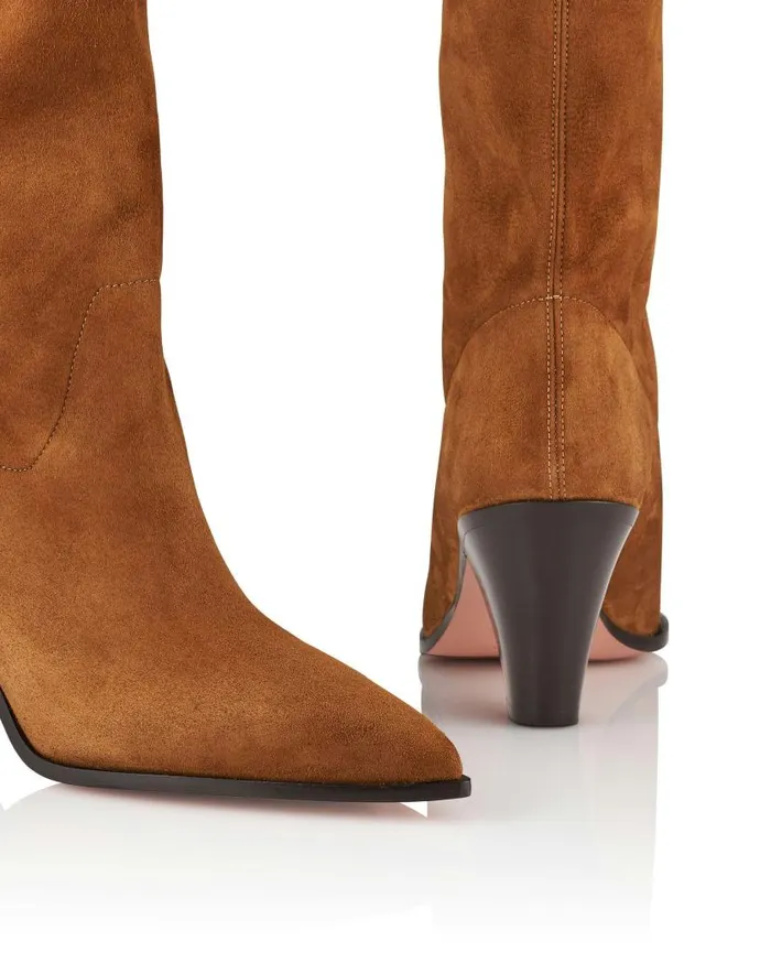Boogie Cowboy Bootie 70 Brown Women Aquazzura Booties Boogie Cowboy Bootie 70 Brown Women Aquazzura Booties