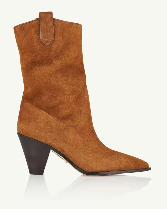 Boogie Cowboy Bootie 70 Brown Women Aquazzura Booties Boogie Cowboy Bootie 70 Brown Women Aquazzura Booties