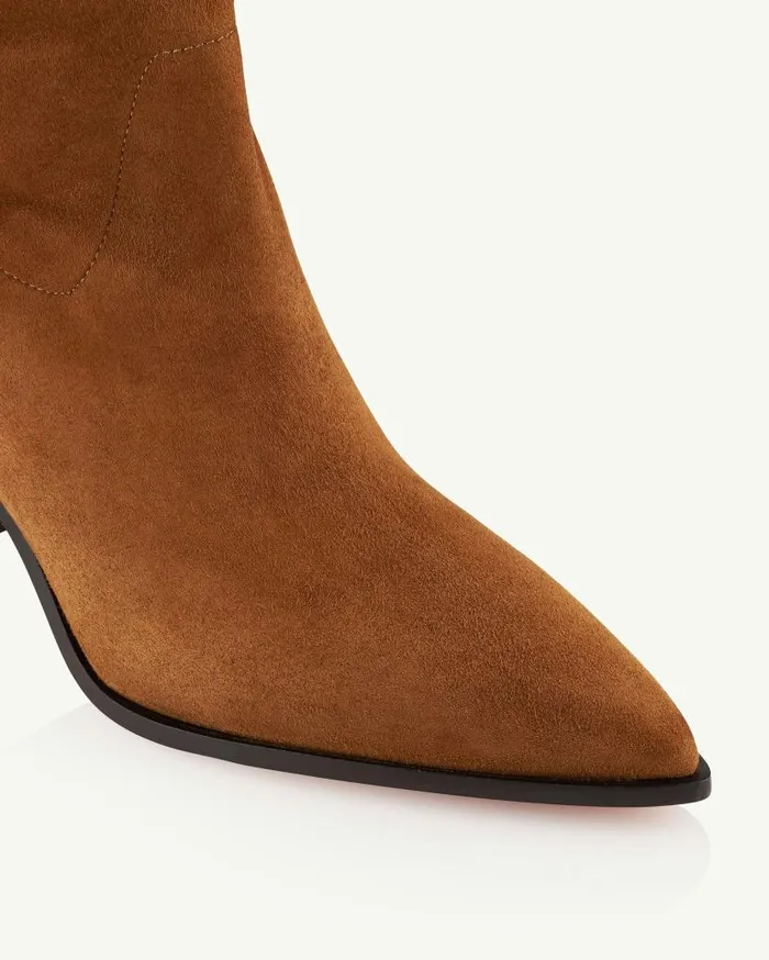 Boogie Cowboy Bootie 70 Brown Women Aquazzura Booties Boogie Cowboy Bootie 70 Brown Women Aquazzura Booties
