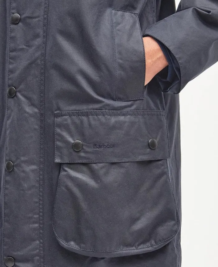 Borderu00ae Wax Jacket Navy Men Barbour Waxed Jackets