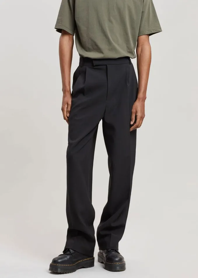 Bottoms Men The Frankie Shop Beo Suit Pants 8211 Black