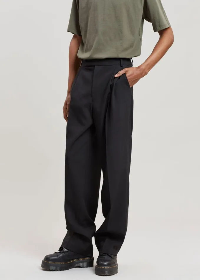 Bottoms Men The Frankie Shop Beo Suit Pants 8211 Black