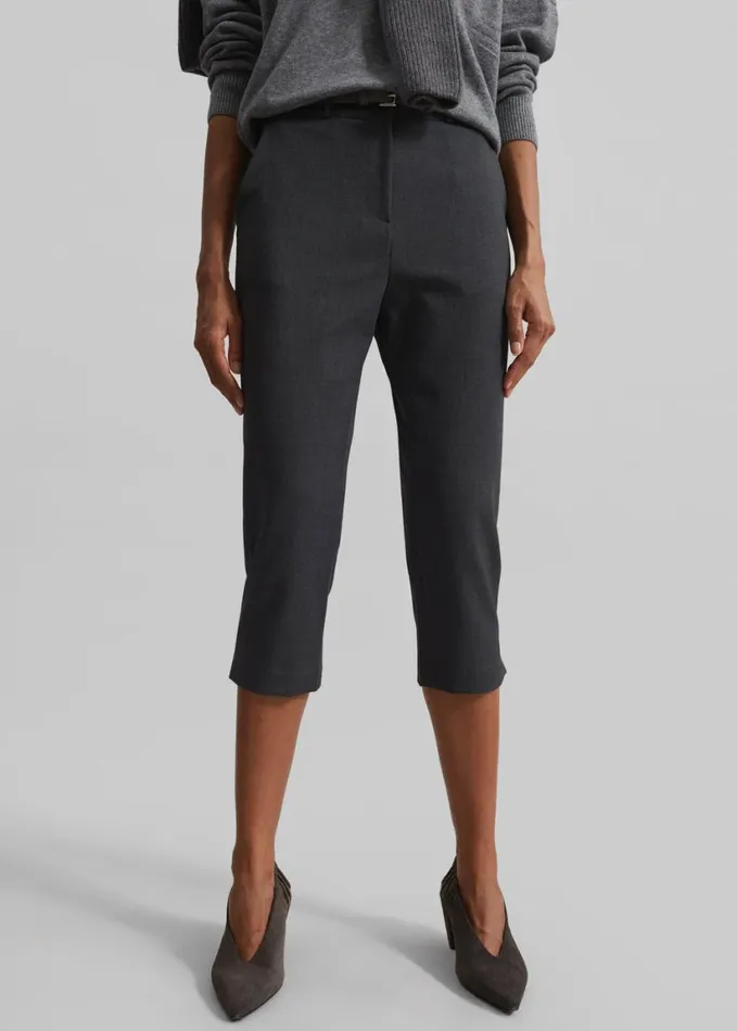Bottoms Women The Frankie Shop Orsha Capri Pants 8211 Grey