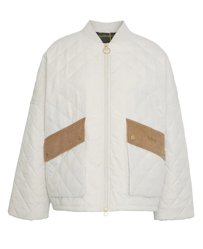 Bowhill Quilted Jacket Army Green Women Barbour Quilted Jackets
