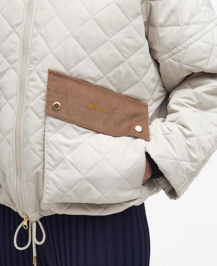 Bowhill Quilted Jacket Army Green Women Barbour Quilted Jackets
