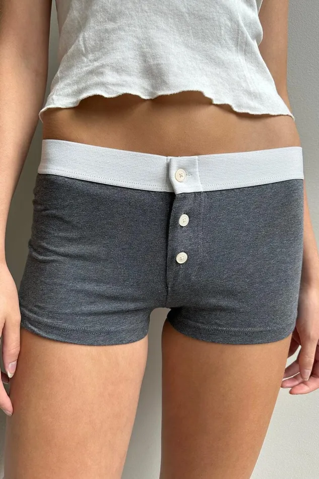 Boy Short Underwear Charcoal Women Brandy Melville Intimates