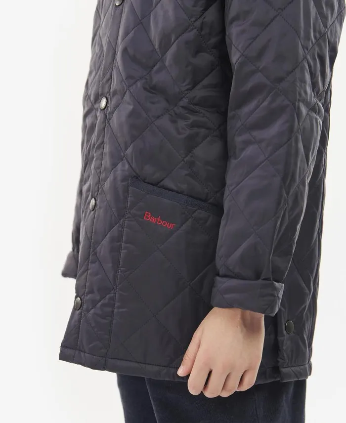Boys039 Liddesdaleu00ae Quilted Jacket Dark Olivered Kids Barbour Jackets
