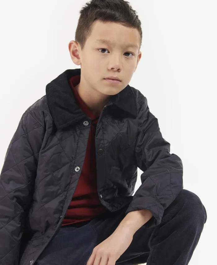 Boys039 Liddesdaleu00ae Quilted Jacket Dark Olivered Kids Barbour Jackets