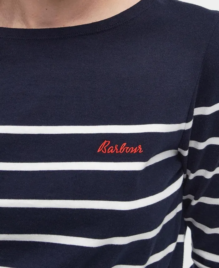Bradley Striped LongSleeved TShirt Cloudnavy Women Barbour TShirts