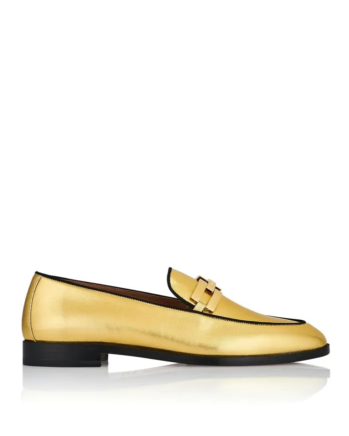 Brandi Mocassin Gold Women Aquazzura Flats Brandi Mocassin Gold Women Aquazzura Flats