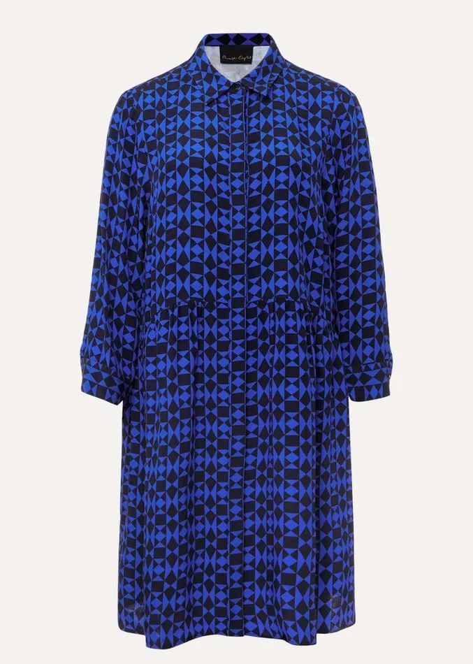 Bregitta Geo Swingdress Blackblue Women Phase Eight Dresses