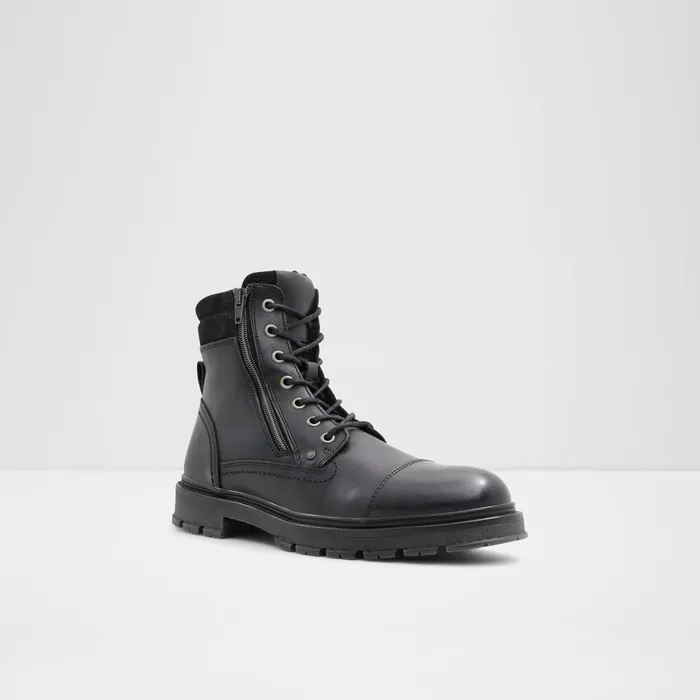 Caleseth Black Leather Smooth Men ALDO Boots