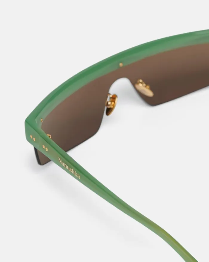 Callias BioPlastic Sunglasses Green Eyewear WomenMen Nanushka Eyewear