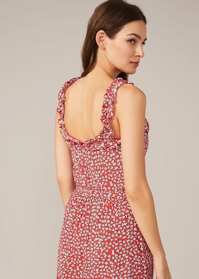 Callista Ditsy Floral Frill Cami Blouse Redwhite Women Phase Eight Shirts and Blouses Callista Ditsy Floral Frill Cami Blouse Redwhite Women Phase Eight Shirts and Blouses