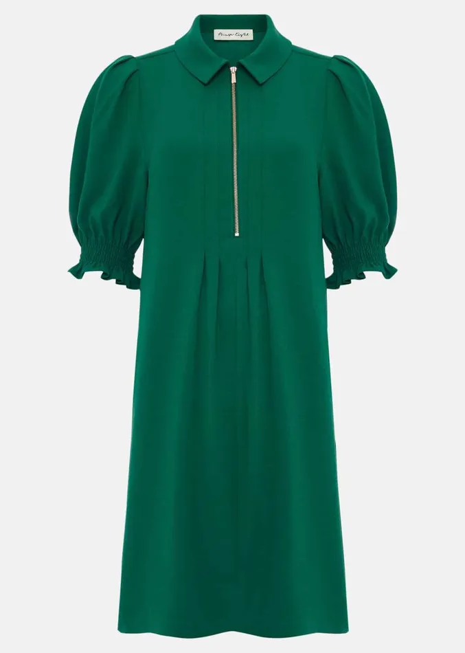 Candice Zip Swing Dress Green Women Phase Eight Dresses