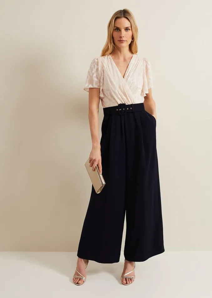 Carolyn Burnout Jumpsuit Multicoloured Women Phase Eight Dresses