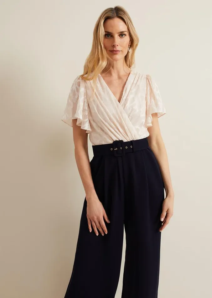 Carolyn Burnout Jumpsuit Multicoloured Women Phase Eight Dresses