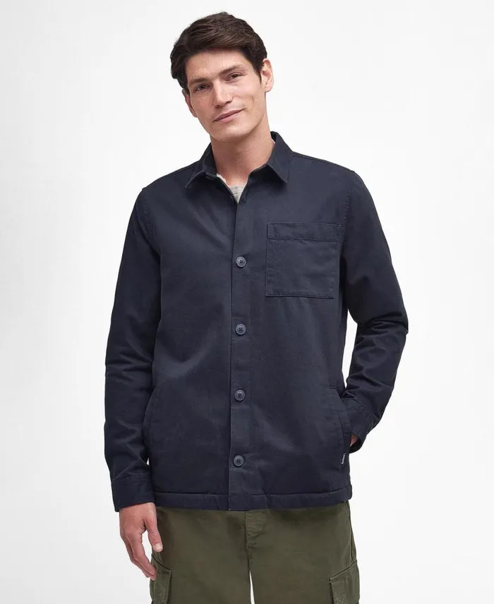 Casper Overshirt Classic Navy Men Barbour Shirts