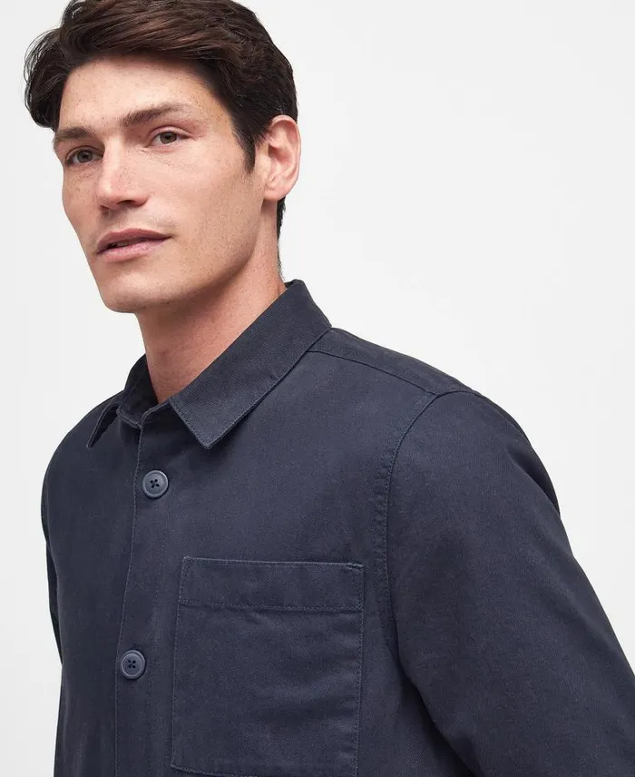 Casper Overshirt Classic Navy Men Barbour Shirts