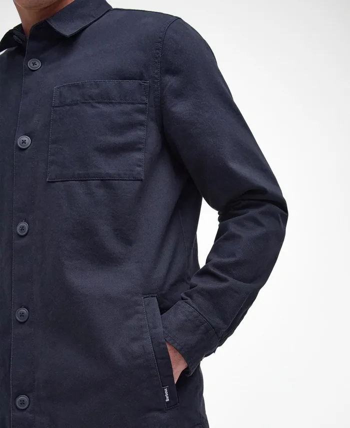 Casper Overshirt Classic Navy Men Barbour Shirts
