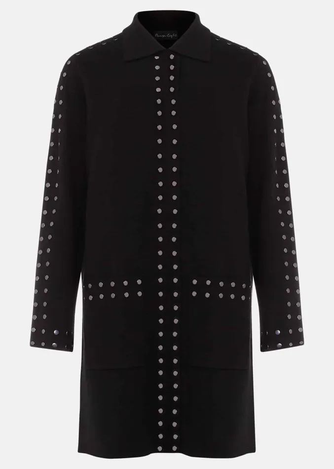 Cassidy Black Knitted Coat Black Women Phase Eight Coats