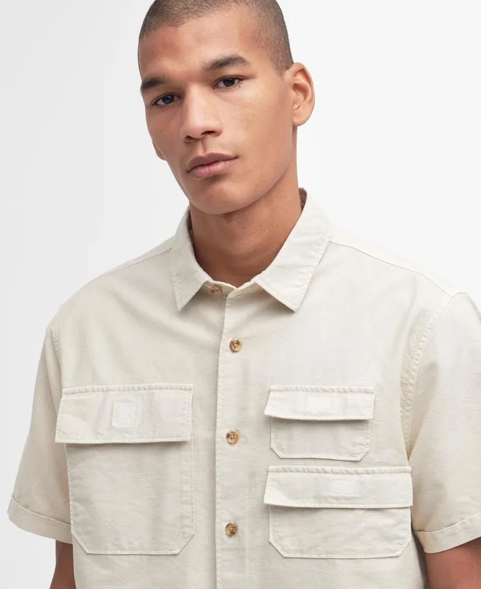 Catterick ShortSleeved Oxford Shirt Dark Slate Men Barbour Shirts