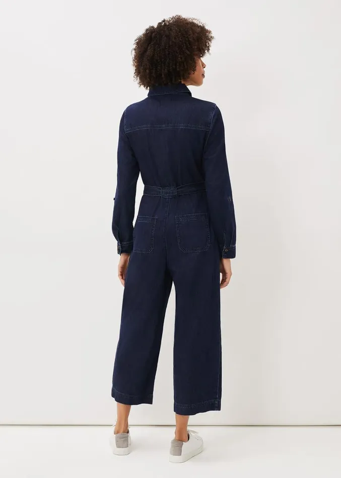 Cecile Denim Wide Leg Jumpsuit Denim Women Phase Eight Dresses