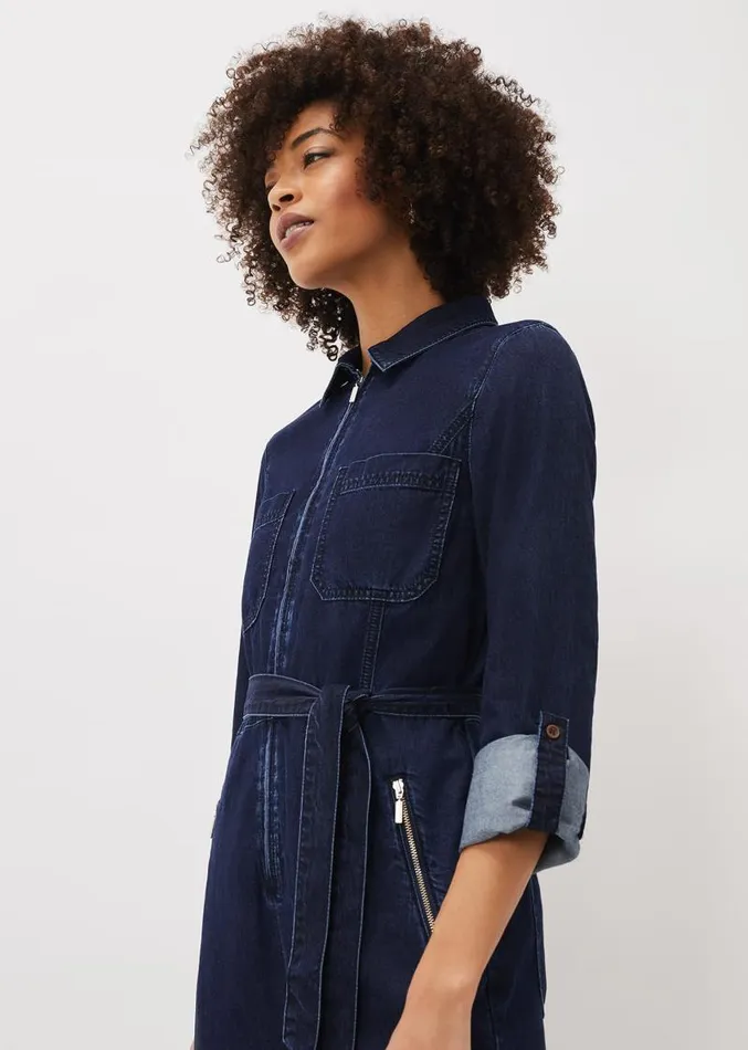 Cecile Denim Wide Leg Jumpsuit Denim Women Phase Eight Dresses