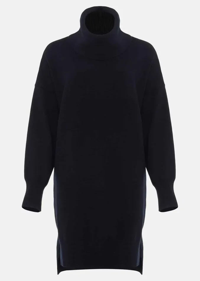 Cecilia Cowl Neck Jumper Dress Midnight Women Phase Eight Dresses