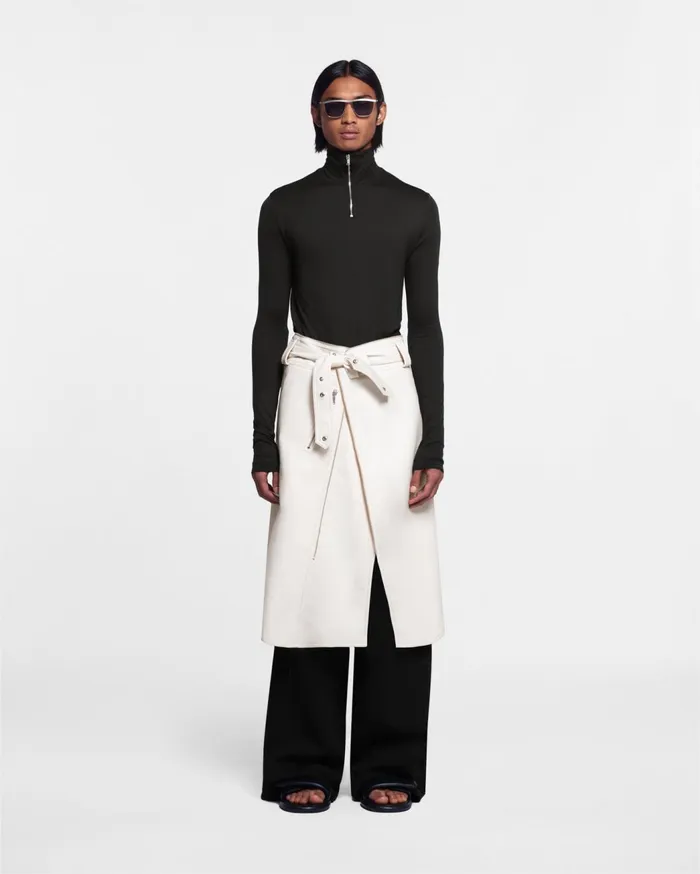 Cendo Sale WoolJersey Blend Turtleneck Top Pine Green Men Nanushka Tops