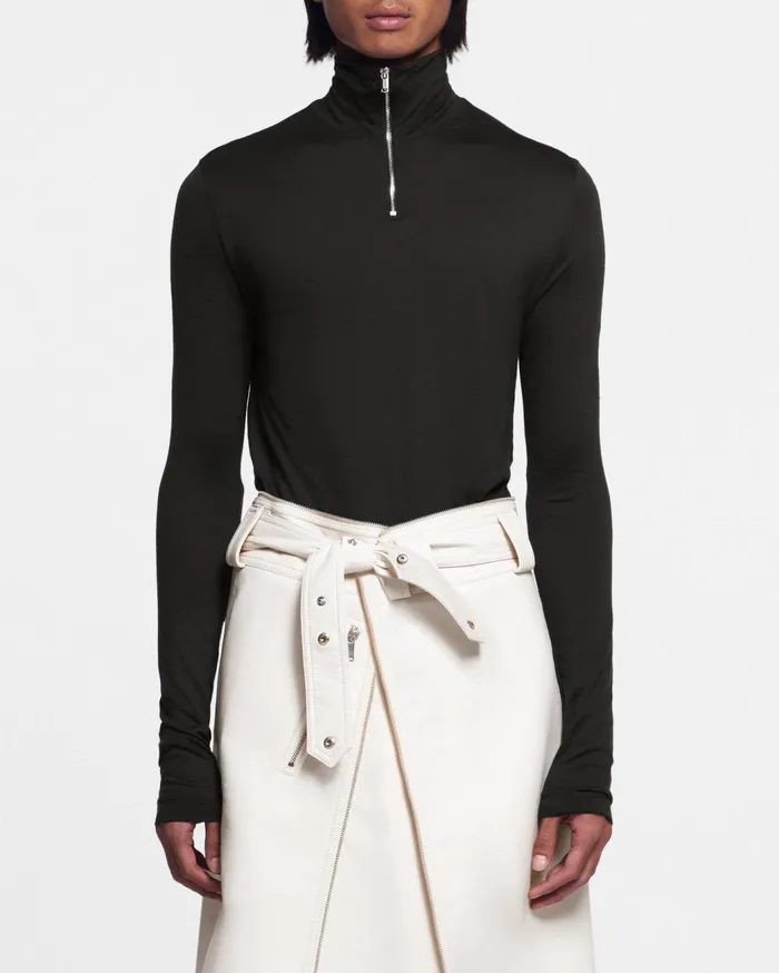 Cendo Sale WoolJersey Blend Turtleneck Top Pine Green Men Nanushka Tops
