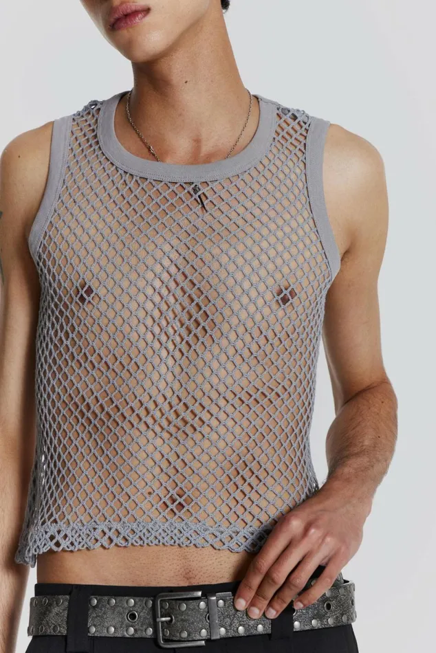 Chain Grey Vest Grey Men Jaded London Vests