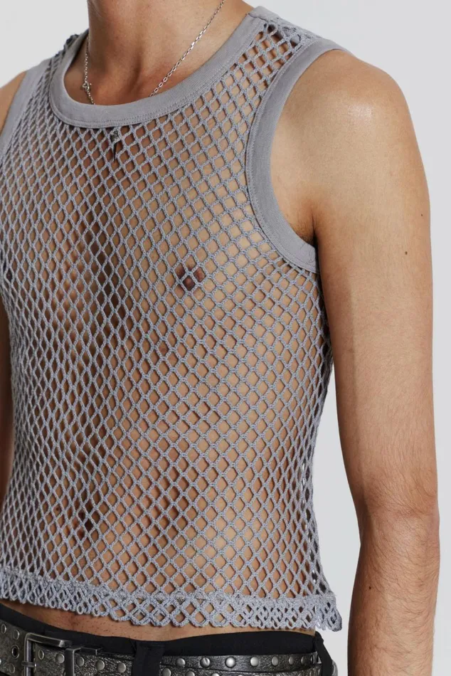 Chain Grey Vest Grey Men Jaded London Vests