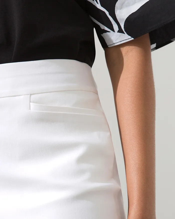Chico039s Brigitte PullOn Skort Alabaster Women Pants