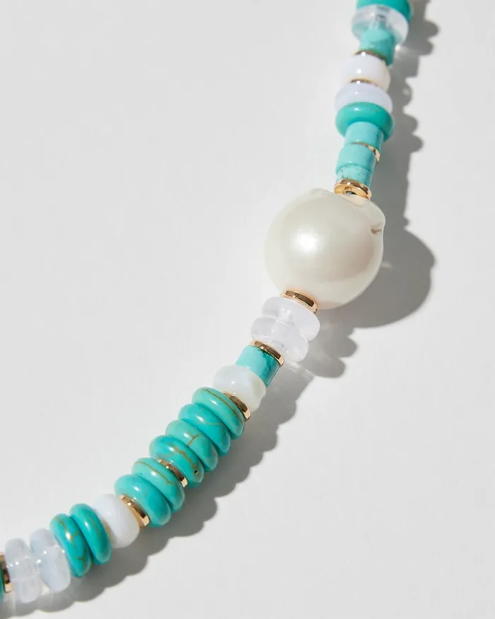 Chico039s Convertible Turquoise Multistrand Necklace Turq Women Necklaces