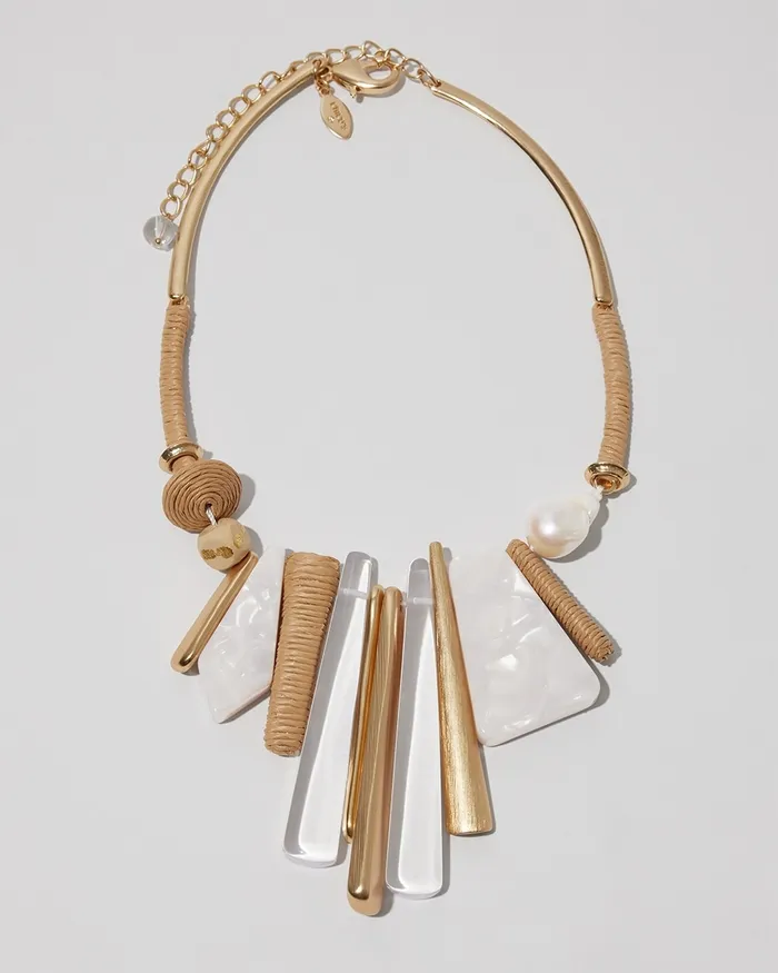 Chico039s Neutral Bib Necklace Neutral Women Necklaces