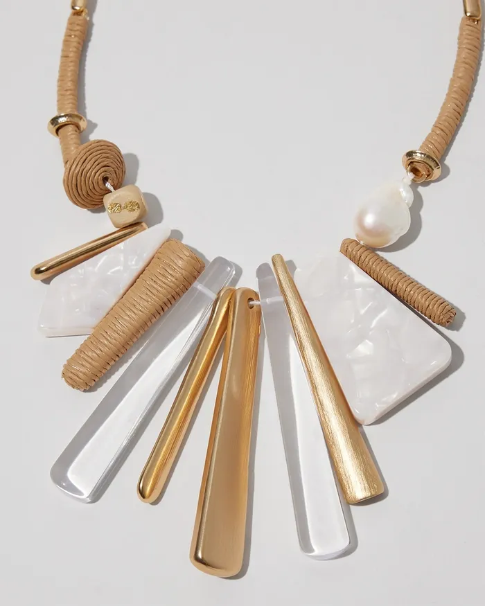 Chico039s Neutral Bib Necklace Neutral Women Necklaces