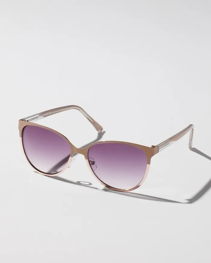 Chico039s Nude Cateye Sunglasses Nude Women Eyewear