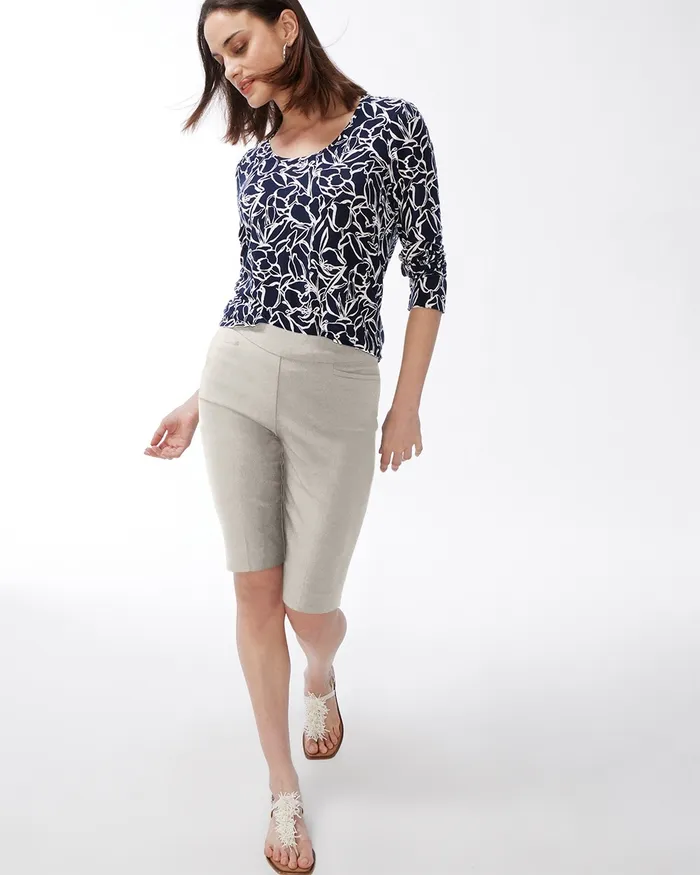 Chico039s So Slimming 13034 Brigitte Shorts Classic Navy Women Pants