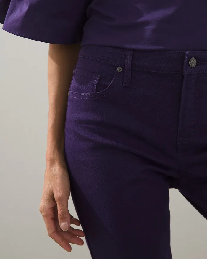 Chico039s So Slimming Girlfriend Ankle Jeans Deep Chianti Women Jeans and Denim