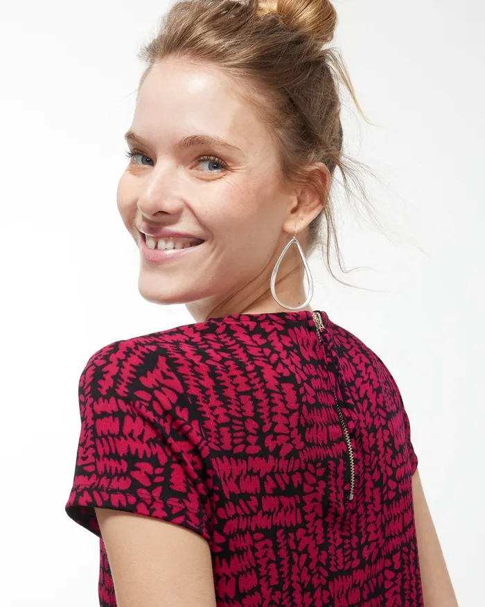 Chico039s Travelers Back Zip Top Botanic Berry Women Tops