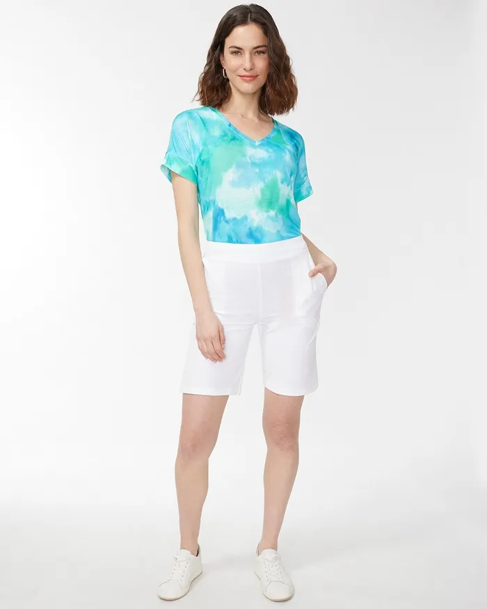 Chico039s Zenergy UPF Neema Beach Shorts Alabaster Women Pants