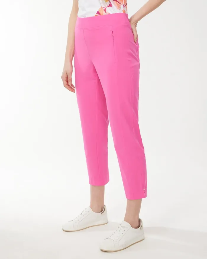 Chico039s Zenergy UPF Neema Crops Blue Grotto Women Activewear