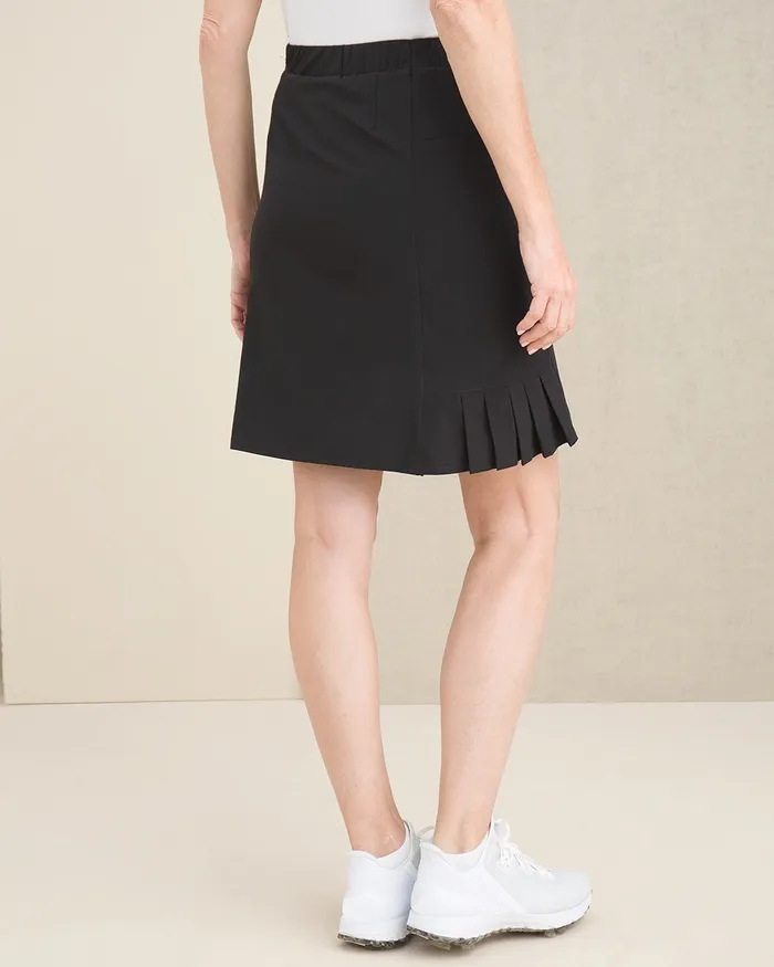 Chico039s Zenergy UPF Pleated Skort Black Women Activewear