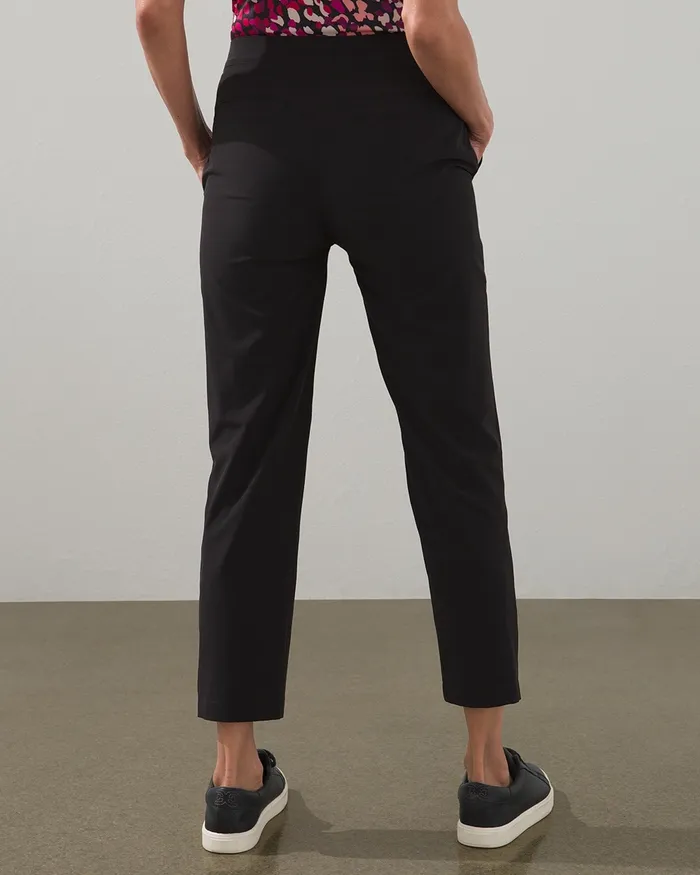 Chico039s Zenergy UPF Snap Detail Crops Classic Navy Women Pants