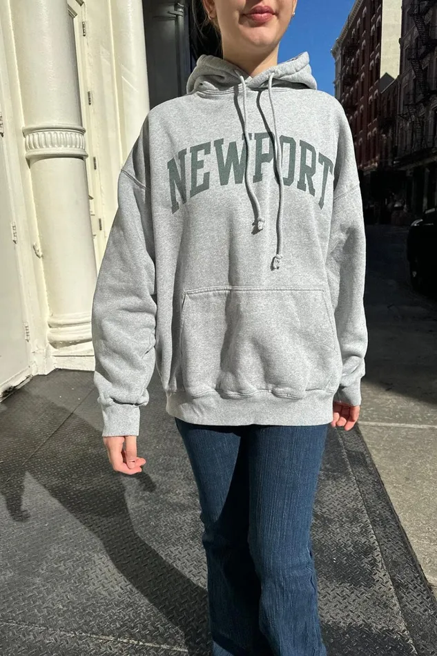 Christy Newport Hoodie Women Brandy Melville Graphics