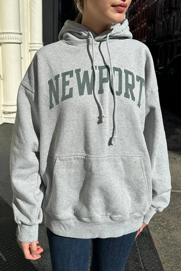 Christy Newport Hoodie Women Brandy Melville Graphics