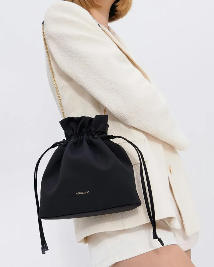 Christy Pouch Black Women Aquazzura Shoulder Bags