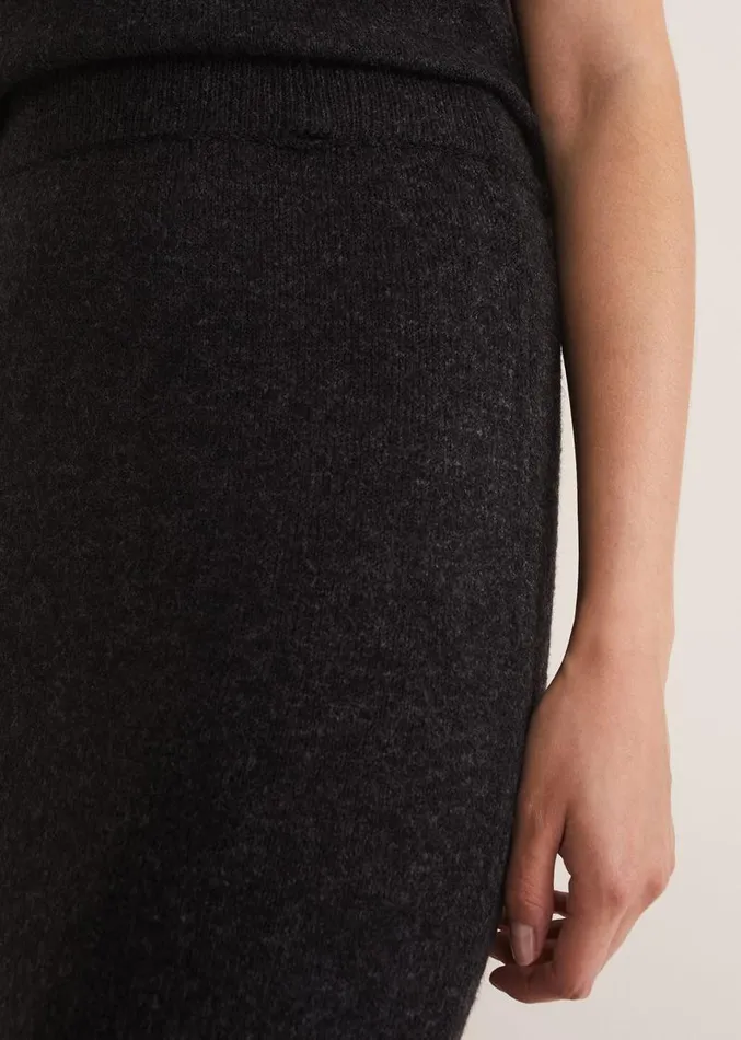 Cindy Cosy CoOrd Knit Skirt Charcoal Women Phase Eight Skirts